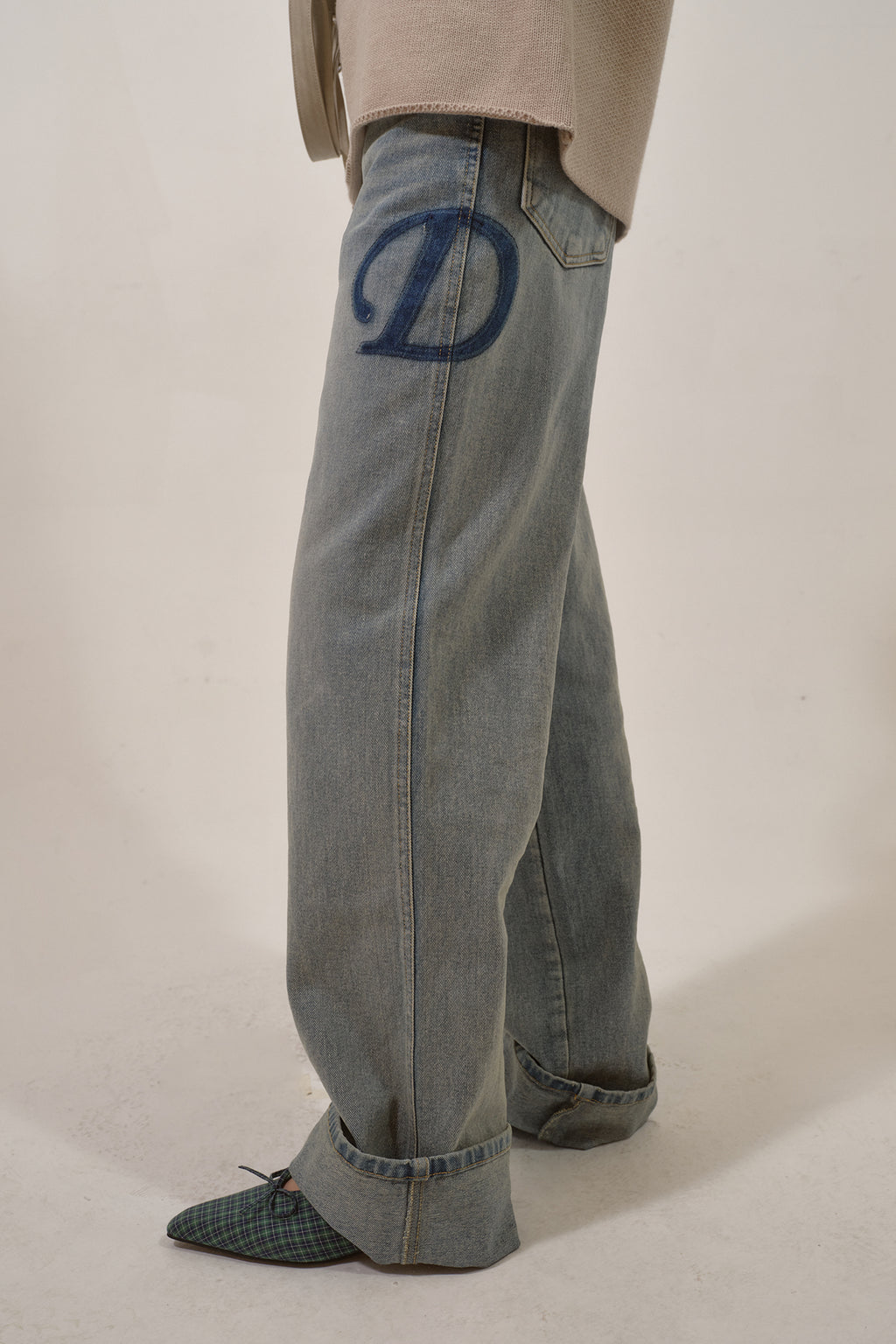 Deinet - D Patch Roll Up Denim (Blue) product image 7 | TRAB K-Fashion Australia
