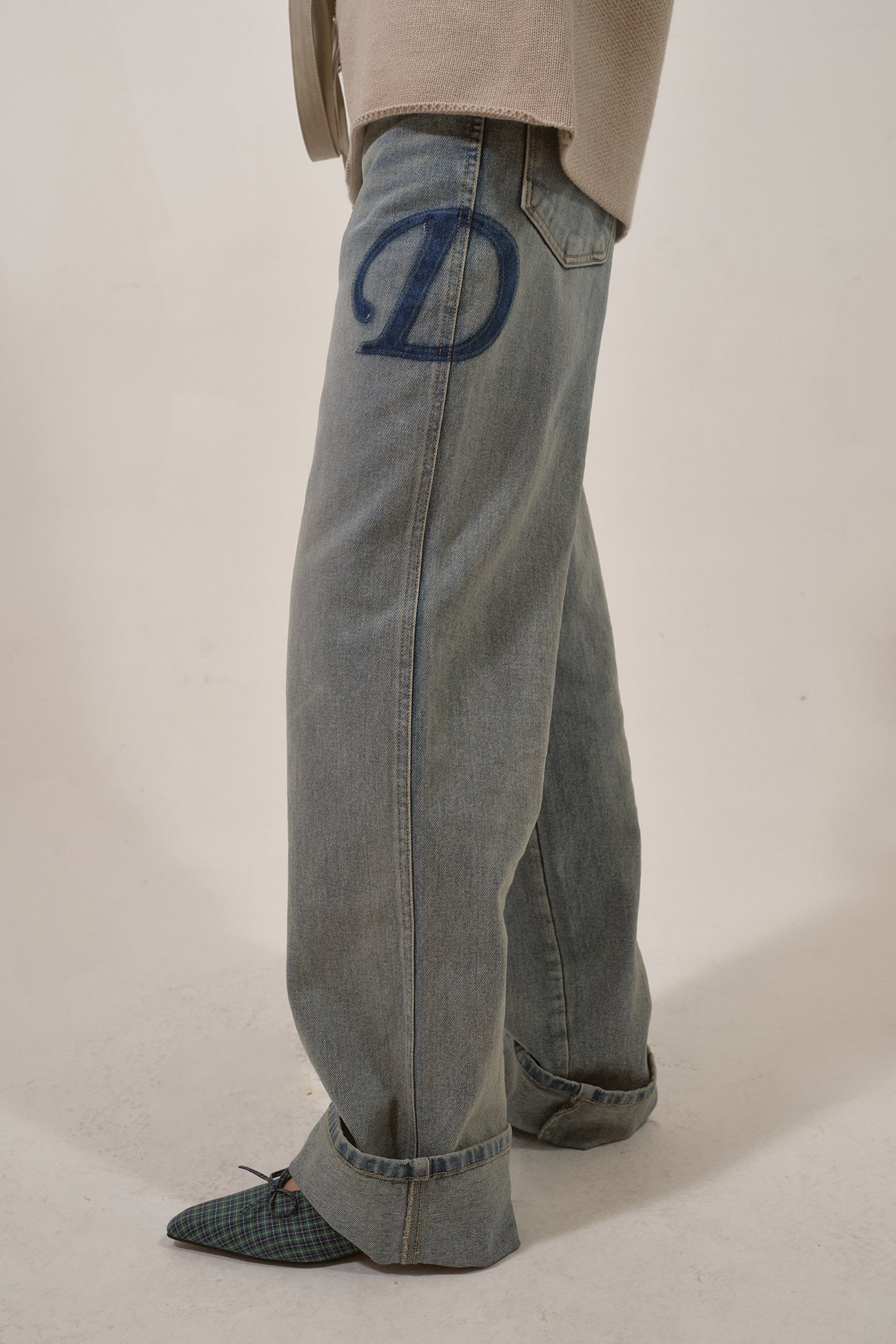 Deinet - D Patch Roll Up Denim (Blue) product image 7 | TRAB K-Fashion Australia