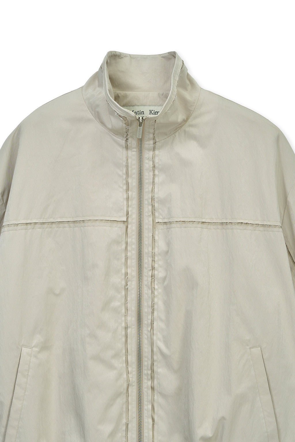 Matin Kim - Embroidery Back Logo Jumper (Beige) product image 3 | TRAB K-Fashion Australia