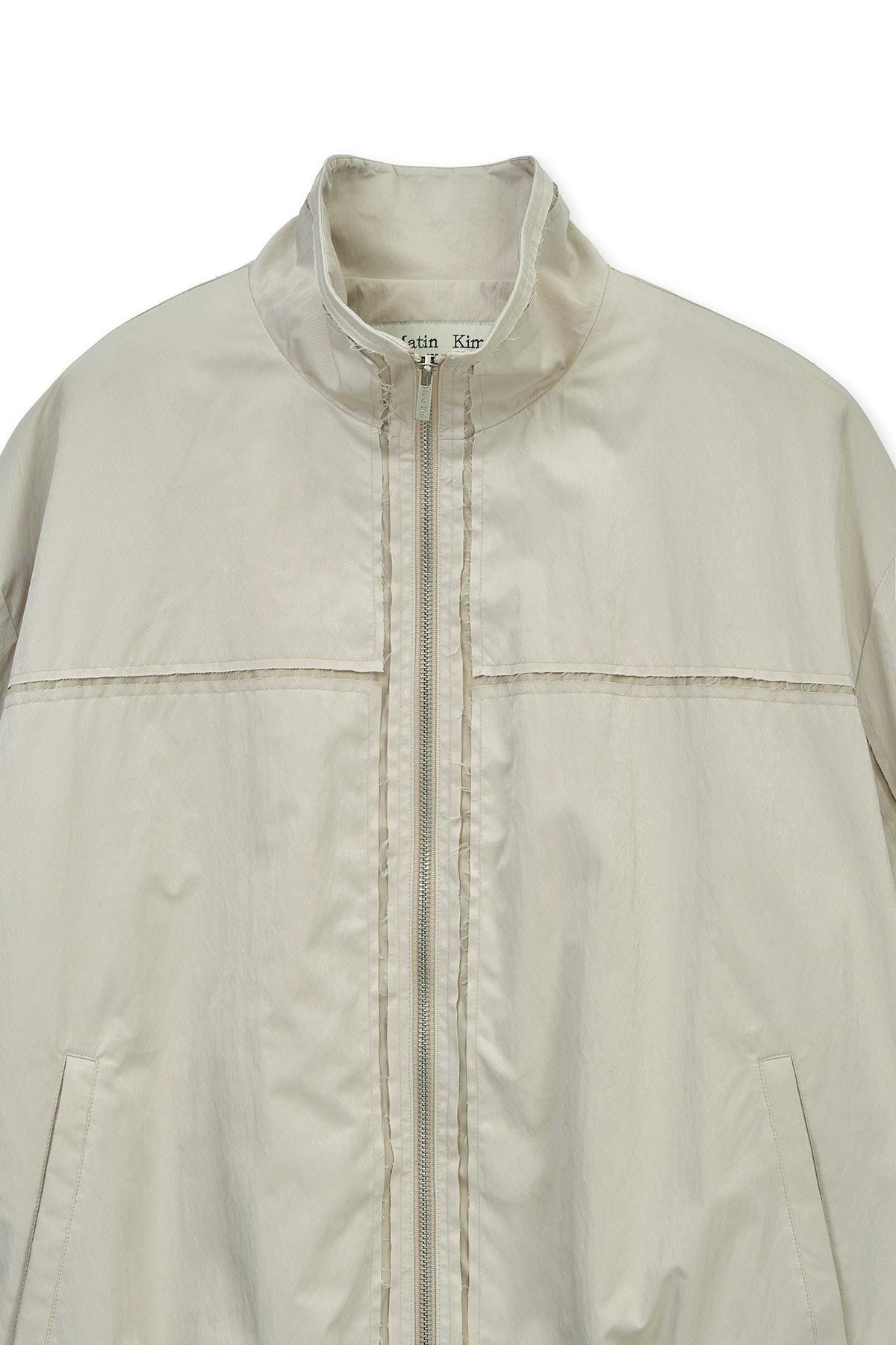 Matin Kim - Embroidery Back Logo Jumper (Beige) product image 3 | TRAB K-Fashion Australia