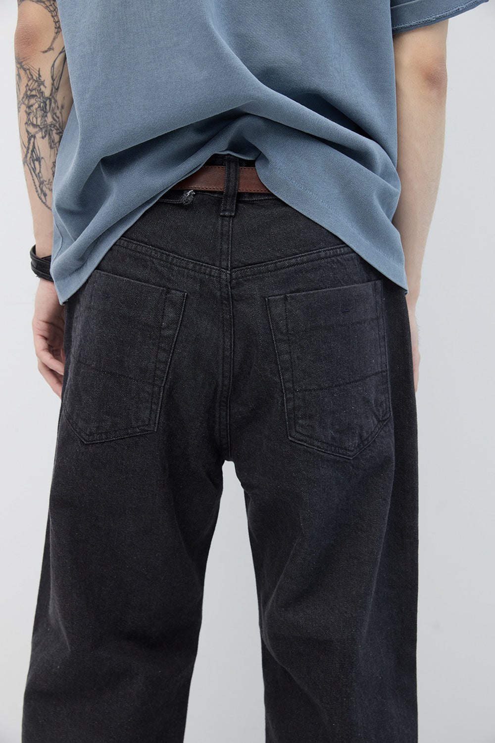 Hatchingroom - Regular Selvedge Jeans (Dark Grey) product image 17 | TRAB K-Fashion Australia
