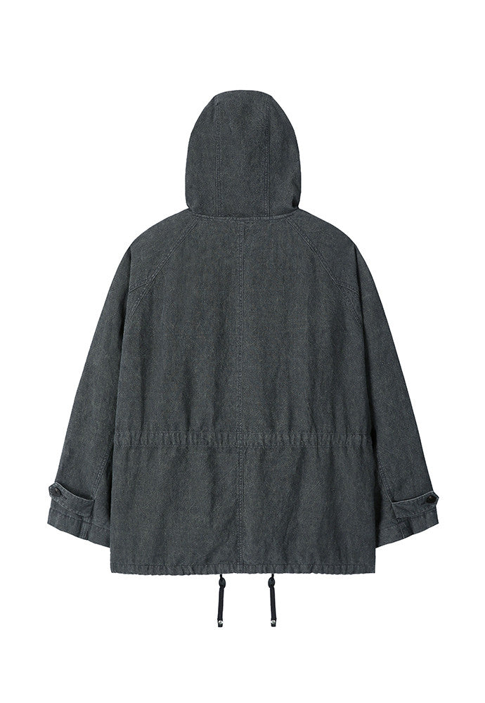 Art if acts - Linen Military Parka (Black) product image 9 | TRAB K-Fashion Australia