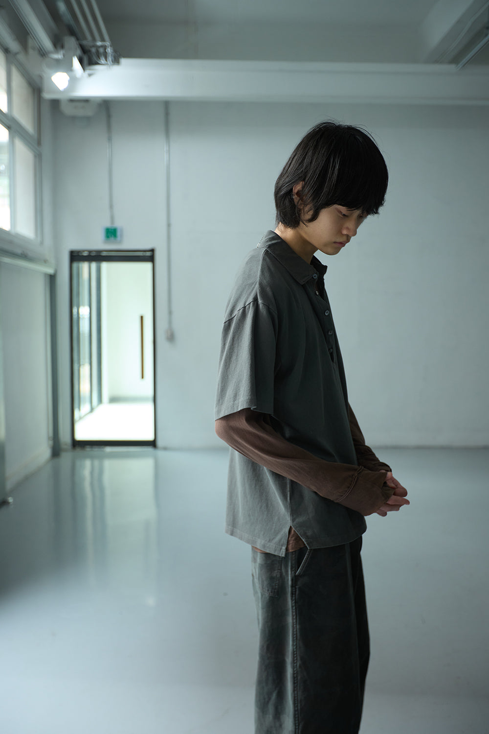 Hatchingroom - 4B Polo Tee Bleached (Moss) product image 10 | TRAB K-Fashion Australia