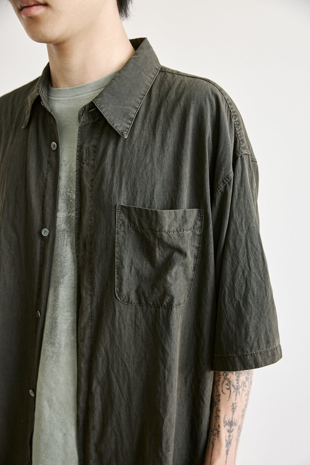 Hatchingroom - Rana Shirt 1/2 Dark (Green) product image 12 | TRAB K-Fashion Australia