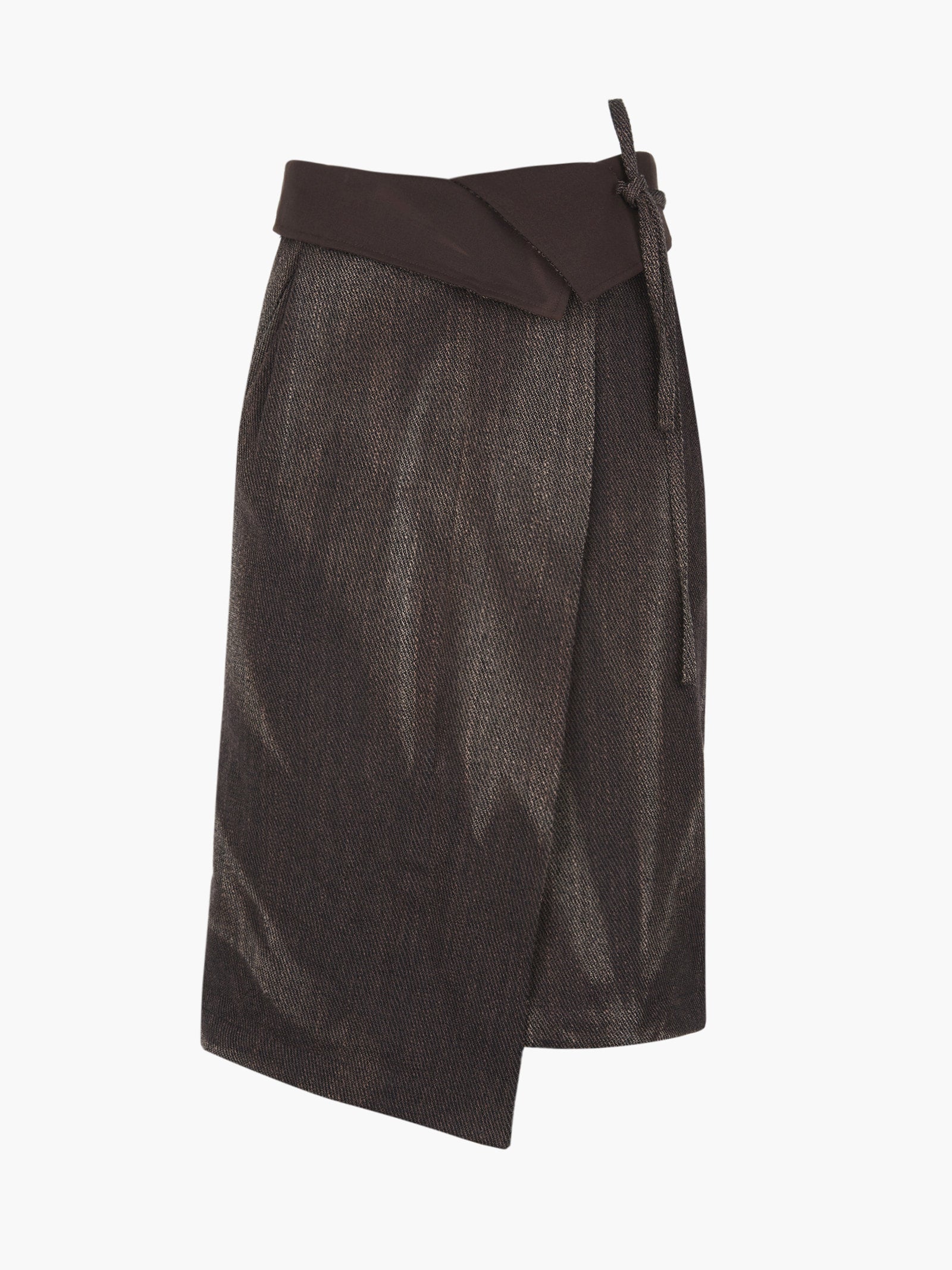 Jiyong Kim - Sun-Bleached Folded Skirt (Brown) product image 7 | TRAB K-Fashion Australia