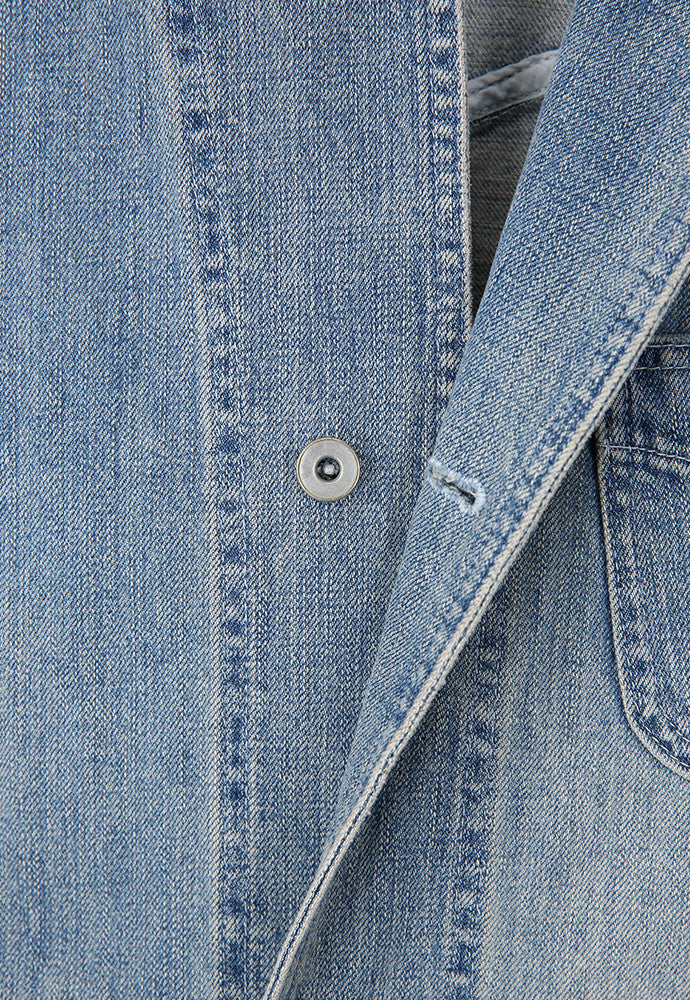 Art if acts - Denim Western Coverall Jacket (Light Indigo) product image 12 | TRAB K-Fashion Australia