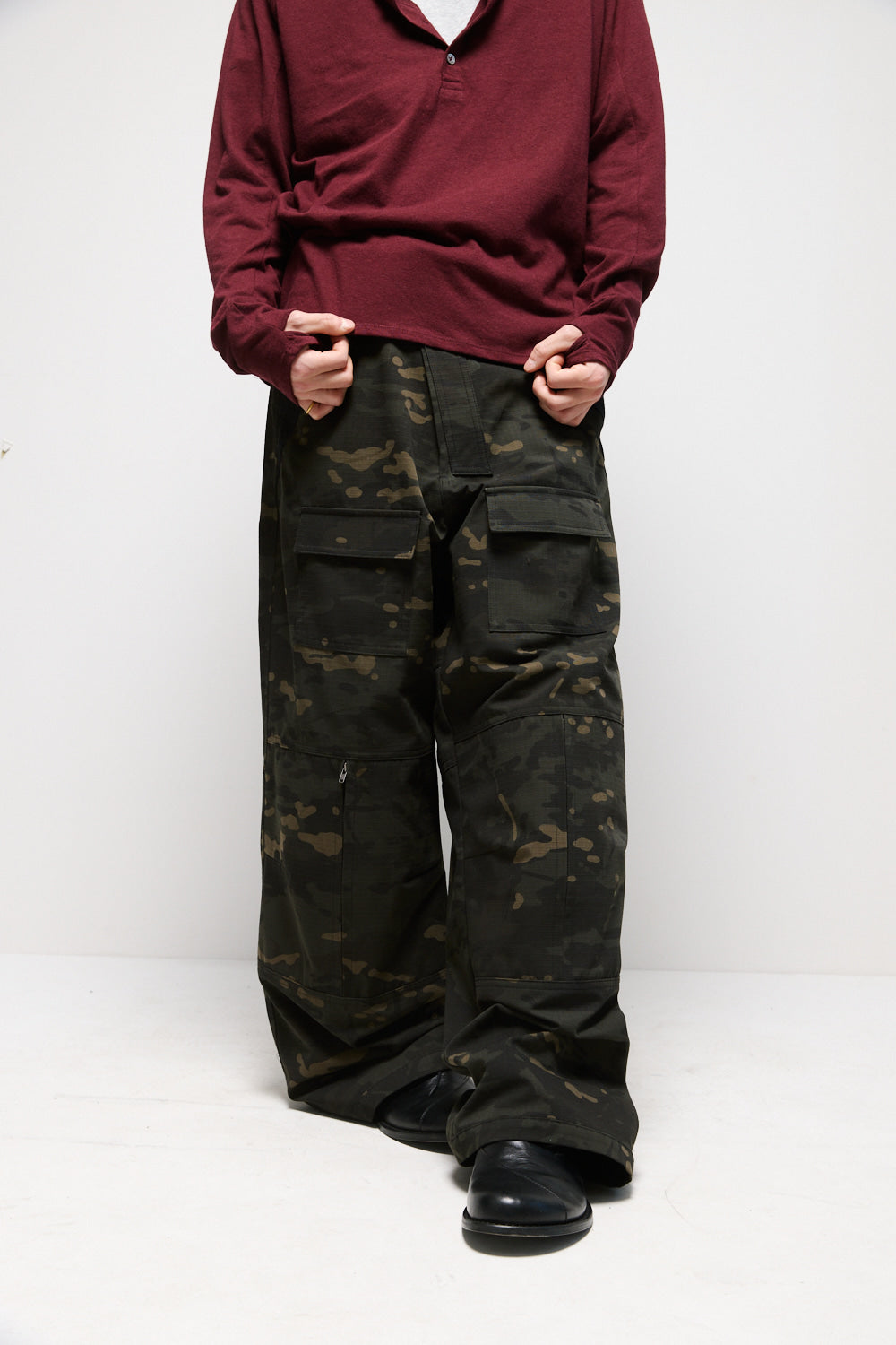 Hatchingroom - Tactical Pants Ripstop Camo (Black) product image 7 | TRAB K-Fashion Australia