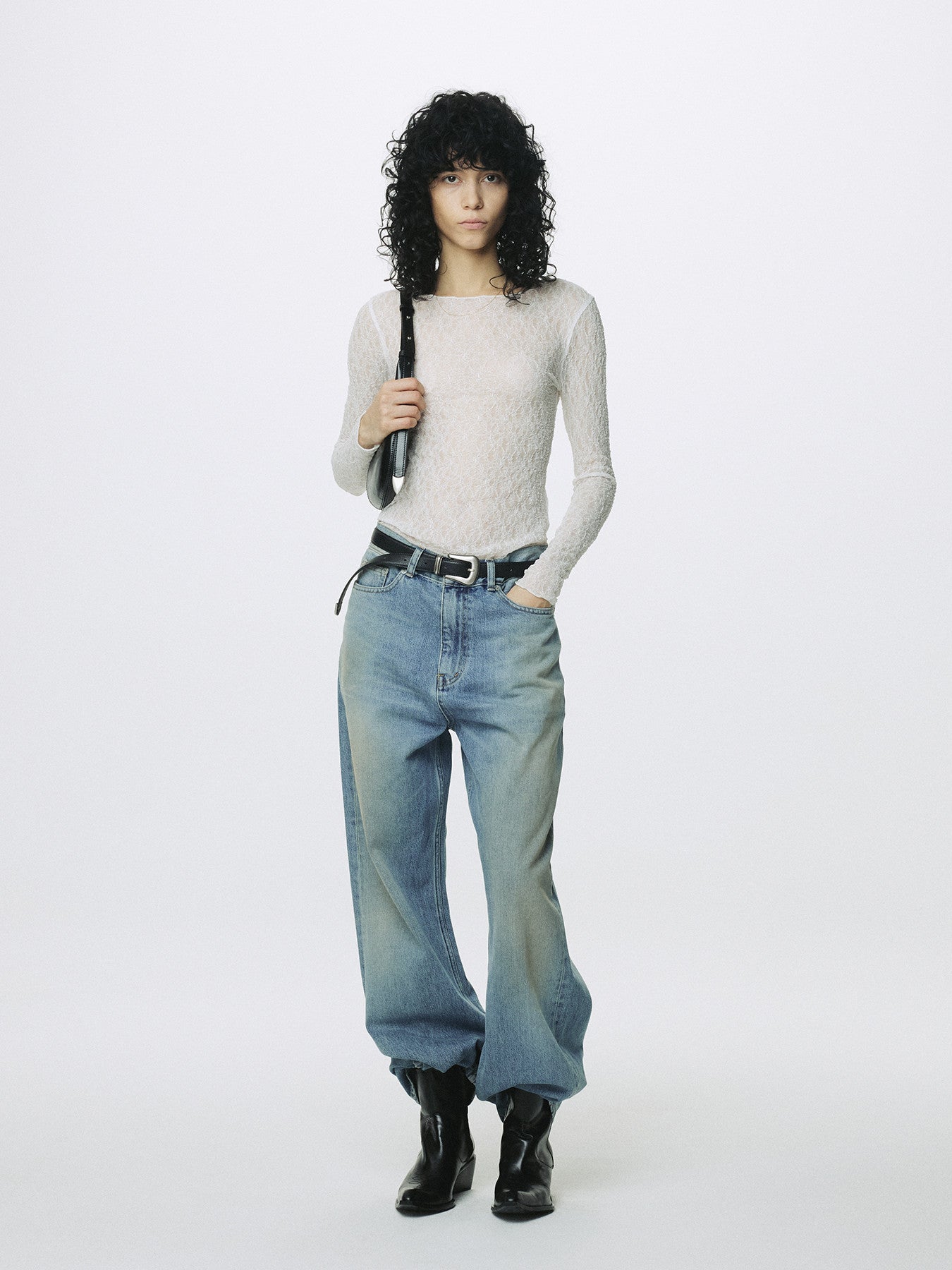 Tonywack - Lace Long Sleeve Top (Off White) product image 1 | TRAB K-Fashion Australia