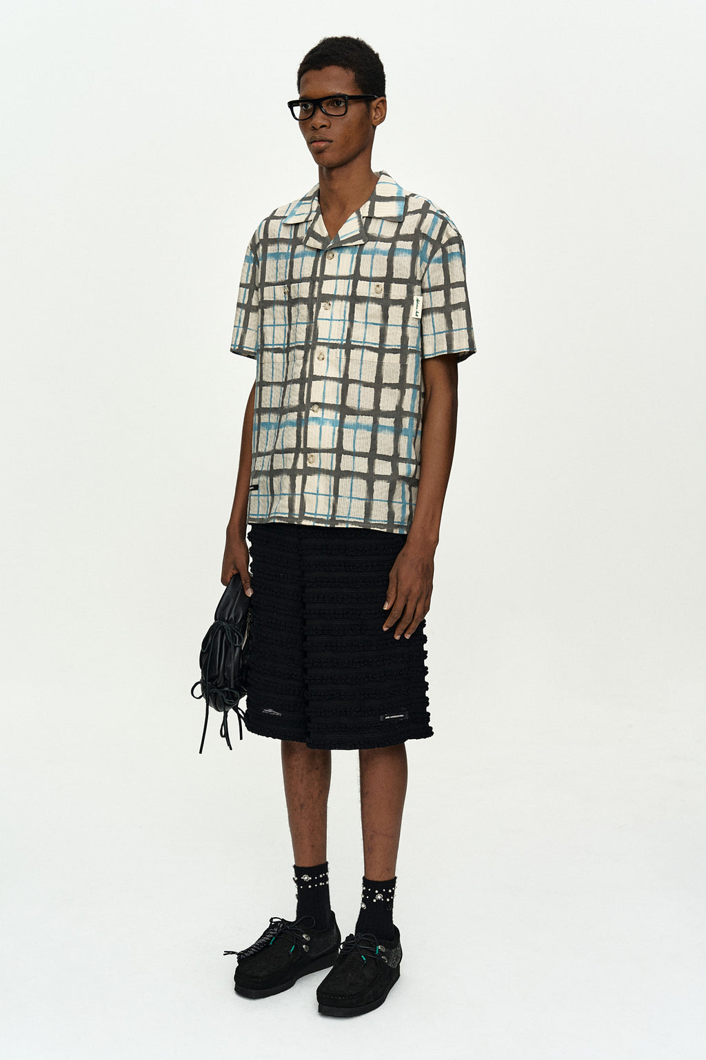 Andersson Bell - Rothko Open Collar Shirt (Ecru) product image 4 | TRAB K-Fashion Australia