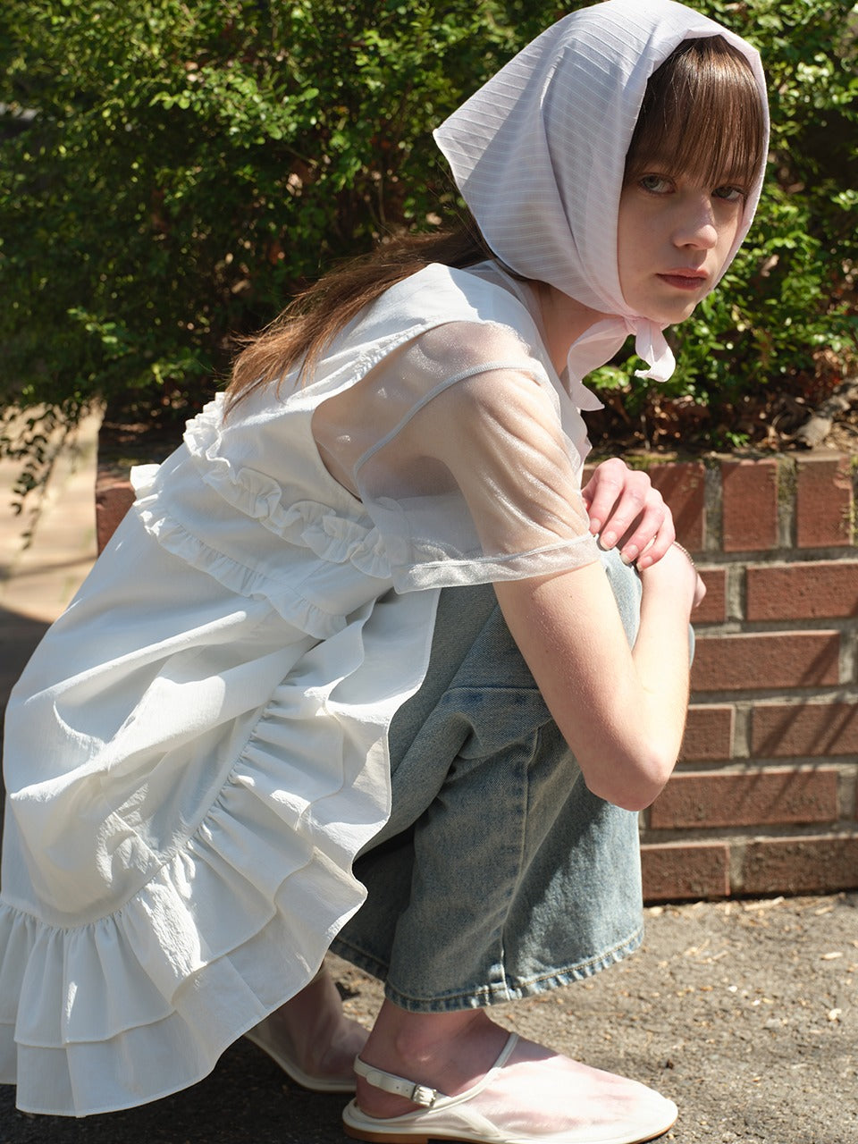 Margarin Fingers - Lilly Striped Bonnet (Pink) product image 1 | TRAB K-Fashion Australia