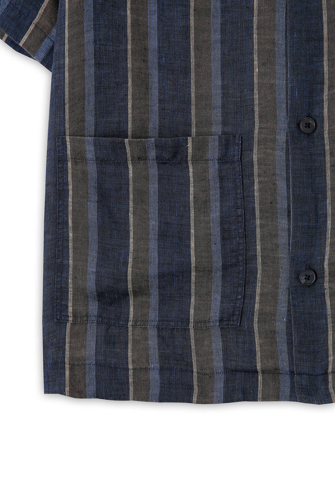 Art if acts - Linen Two Pocket Half Shirt (Navy) product image 12 | TRAB K-Fashion Australia