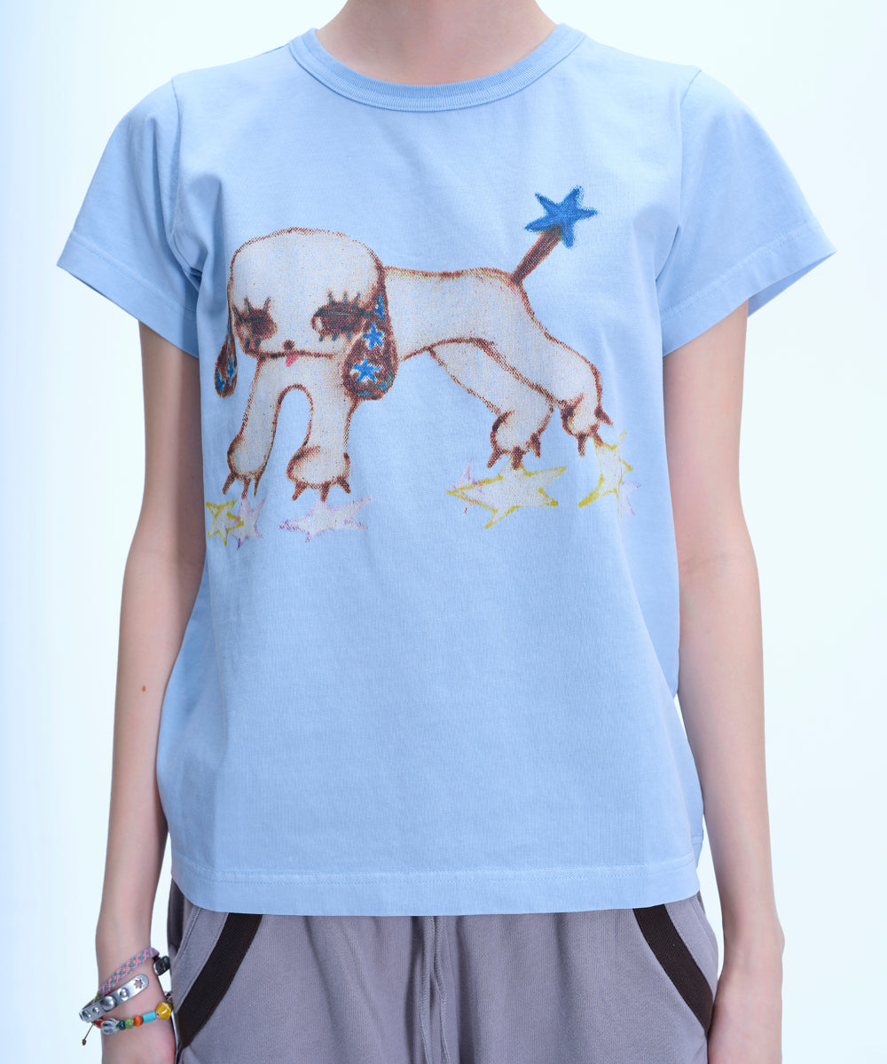 Coyseio - Vintage Puppy T-Shirt Cloud (Blue) product image 5 | TRAB K-Fashion Australia