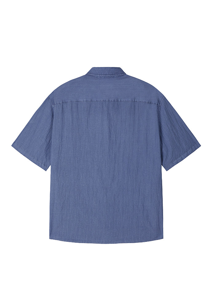 Art if acts - Garment Dyed Two Pocket Half Shirt (French Blue) product image 8 | TRAB K-Fashion Australia