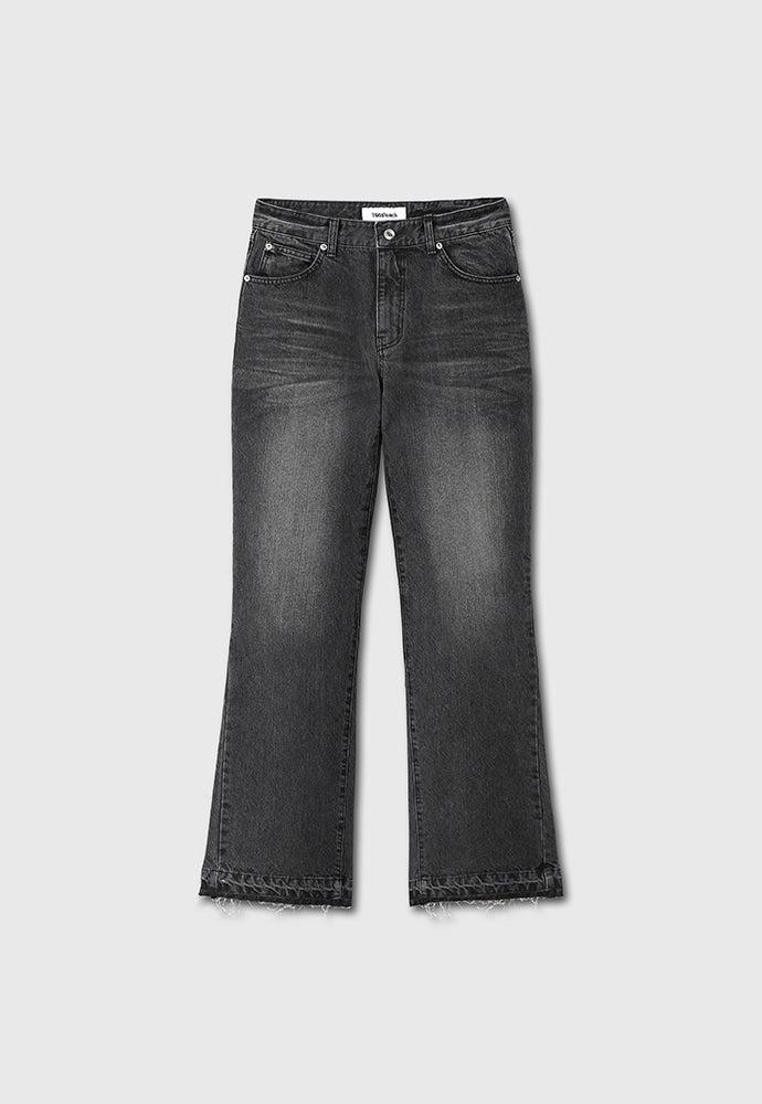 Tonywack - Flared Reconstructed Denim Jeans (Washed Black) product image 9 | TRAB K-Fashion Australia