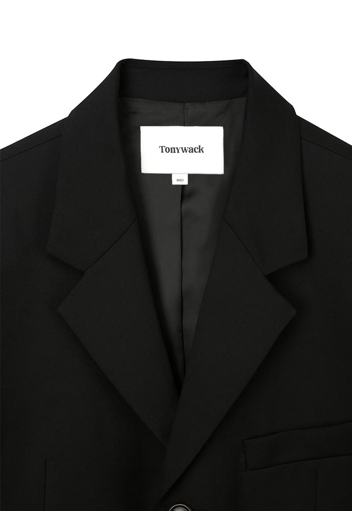 Tonywack - Crudo 3-Button Single Blazer (Black) product image 7 | TRAB K-Fashion Australia