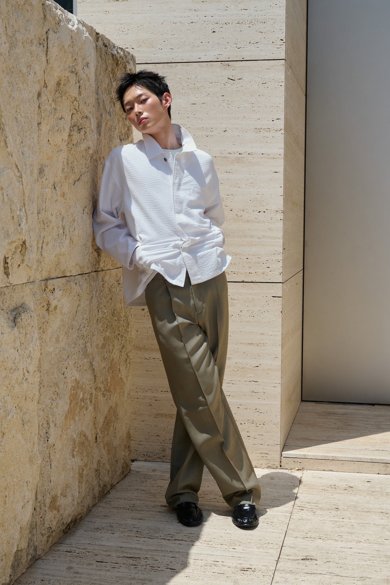 STU - Seersucker Jacket (White) product image 12 | TRAB K-Fashion Australia