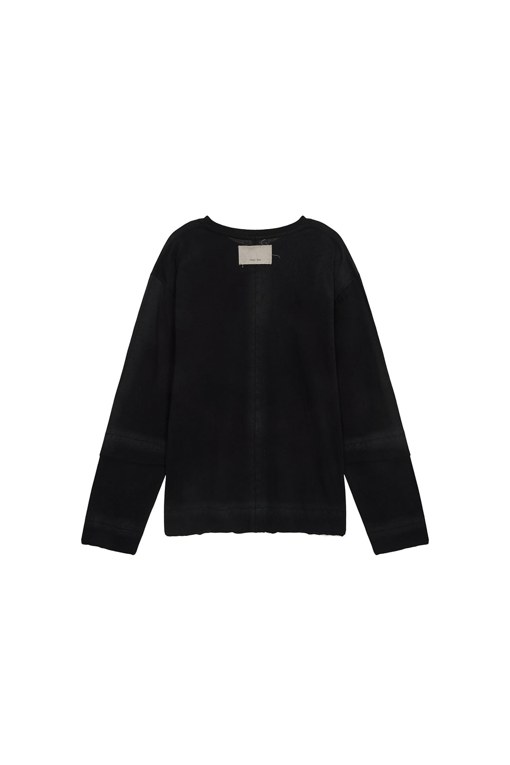 Matin Kim - Frottage Printing Long Sleeve Top (Black) product image 2 | TRAB K-Fashion Australia