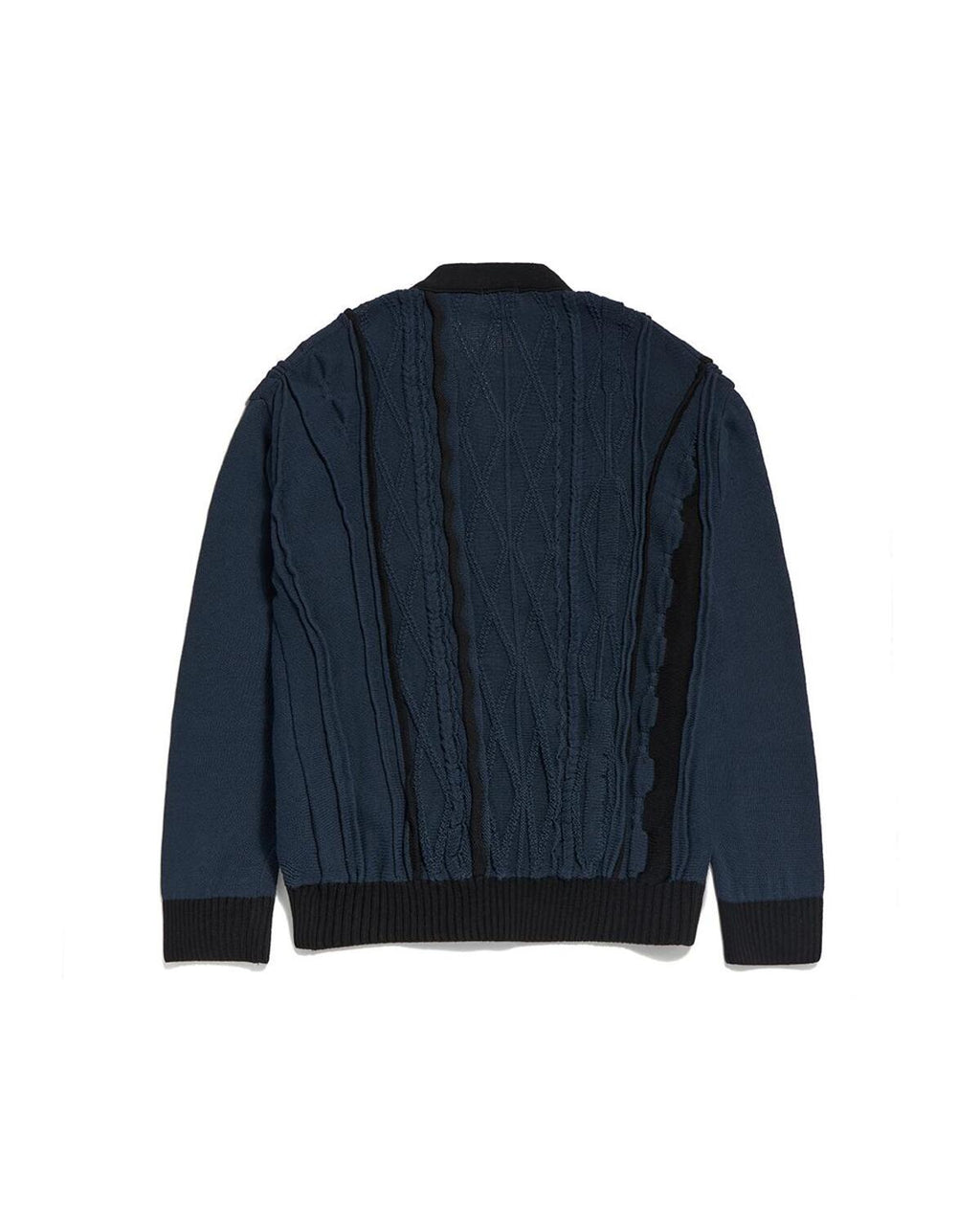 Eastlogue - Asymmetrical Cable Cardigan (D.navy) product image 6 | TRAB K-Fashion Australia