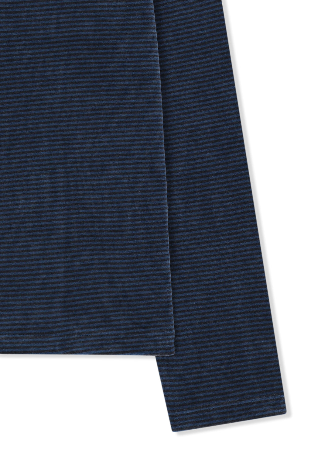 Matin Kim - [Pre-Order – Ships October 8] Striped Velour Zip Up (Navy) product image 4 | TRAB K-Fashion Australia