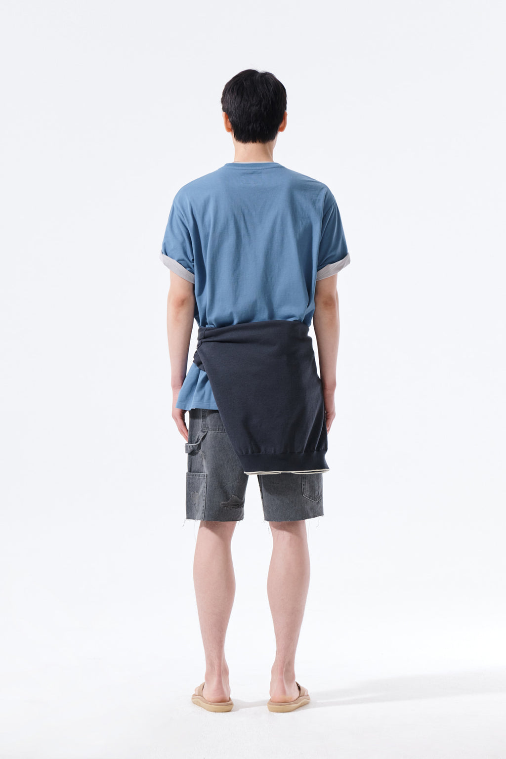 Matin Kim - Applique Felt Logo Top (Blue) product image 8 | TRAB K-Fashion Australia