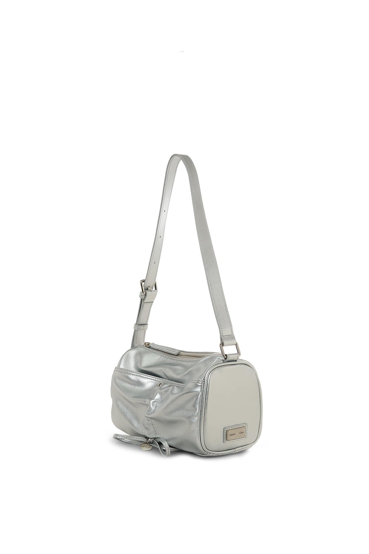 Matin Kim - Front Shirring Ribbon Mini Bag (Silver) product image 2 | TRAB K-Fashion Australia