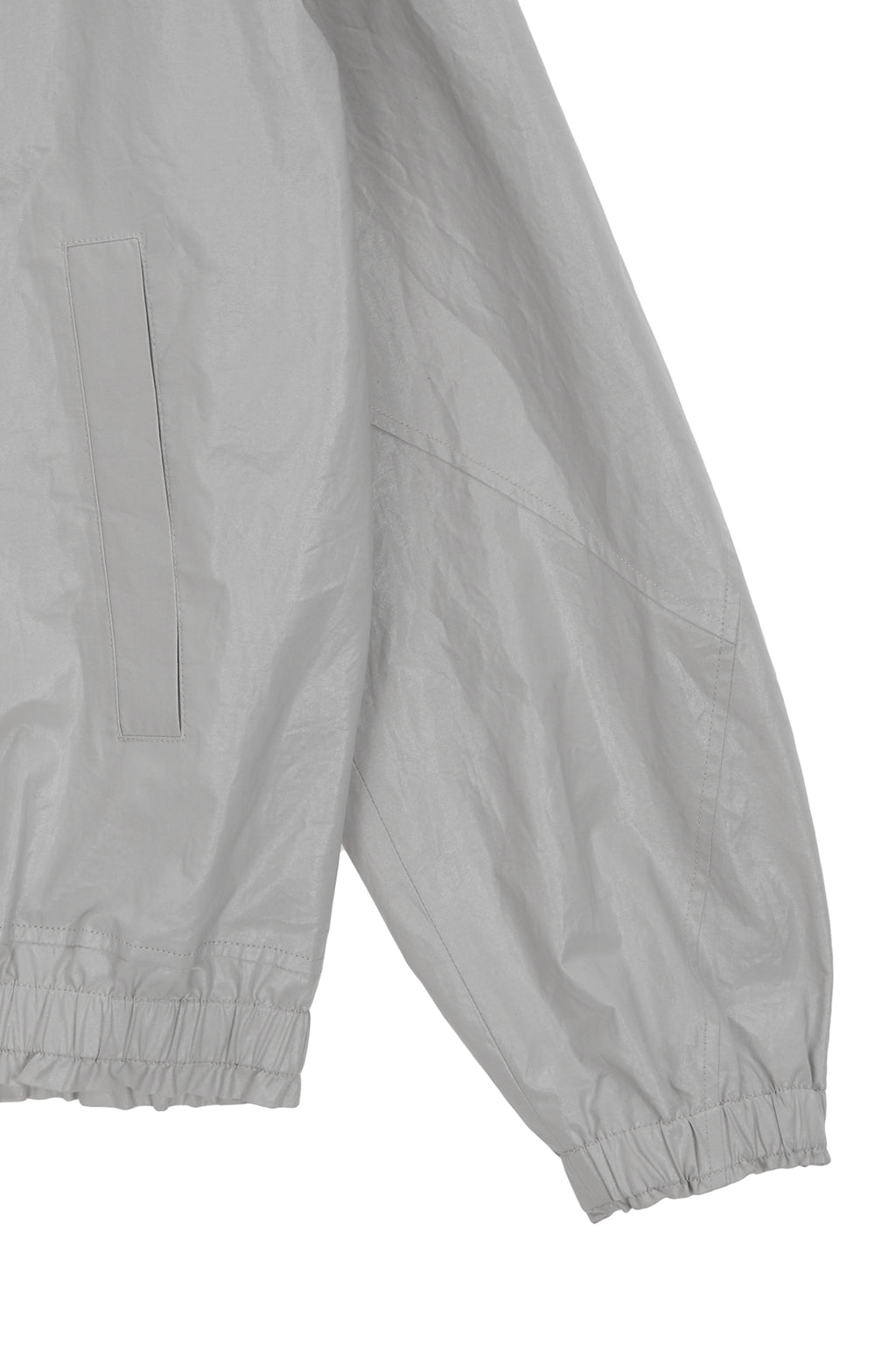 Matin Kim - Matin High Neck Coating Hoody Jumper (Light Grey) product image 4 | TRAB K-Fashion Australia