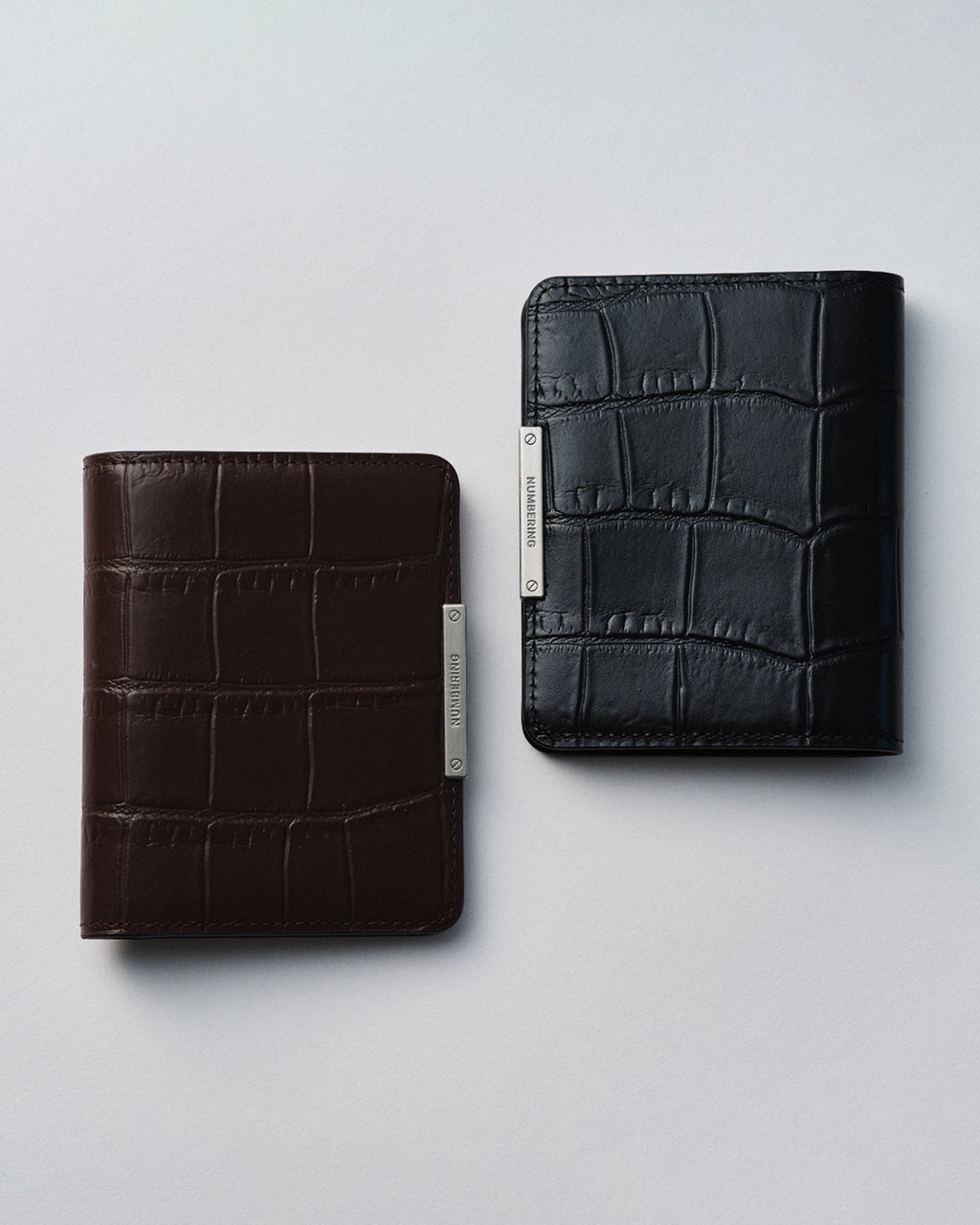 Numbering - Croc Leather Bifold Wallet #1061 product image 1 | TRAB K-Fashion Australia