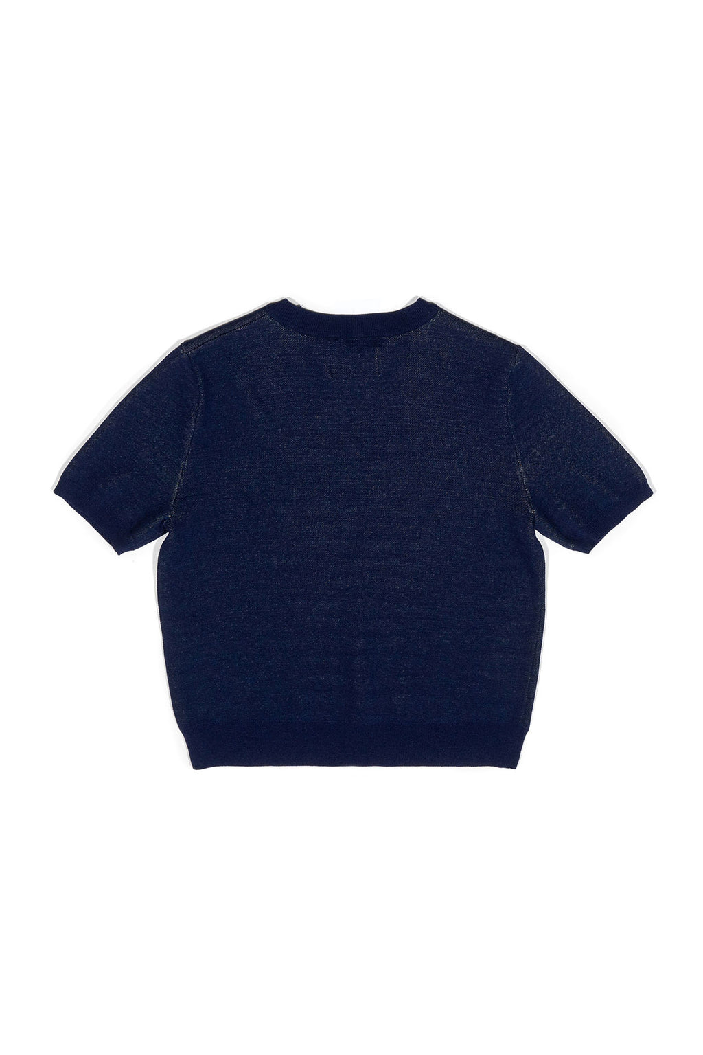 Ioedle - Royal Sandwich Jacquard Crop Top (Navy) product image 3 | TRAB K-Fashion Australia