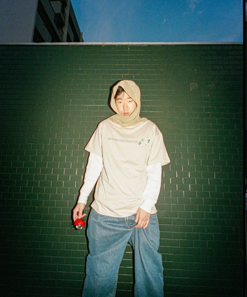 San San Gear - Sansan Blf Logo T-Shirt Light Grey product image 6 | TRAB K-Fashion Australia