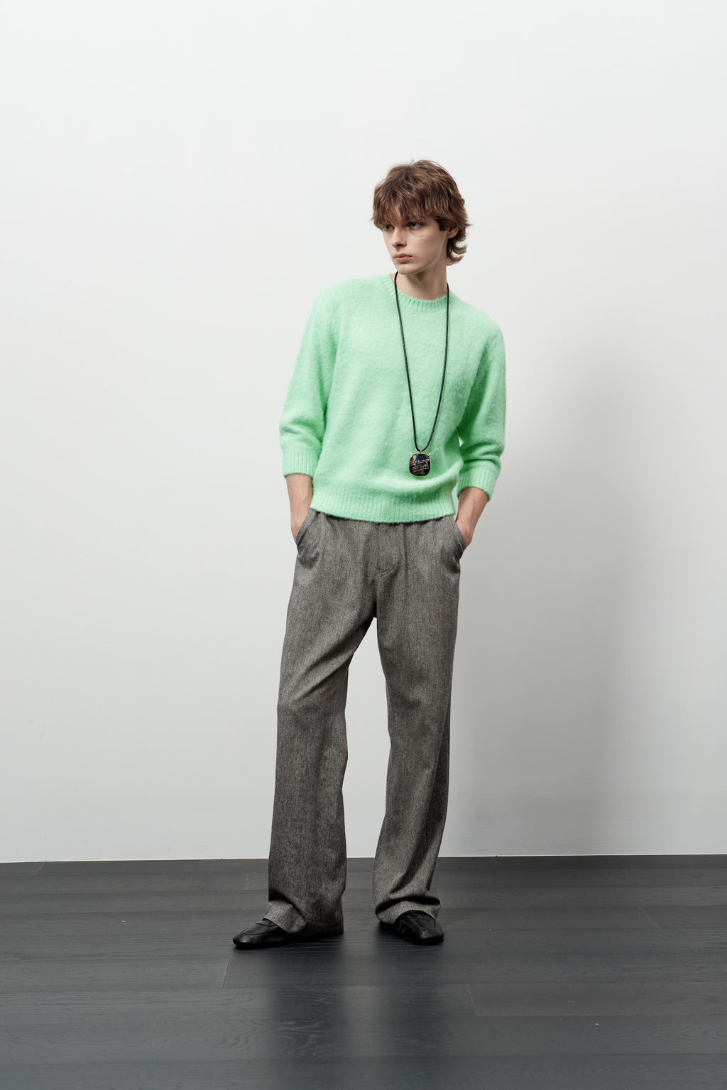 Stu - Boucle Quarter Sleeve (Mint) product image 12 | TRAB K-Fashion Australia