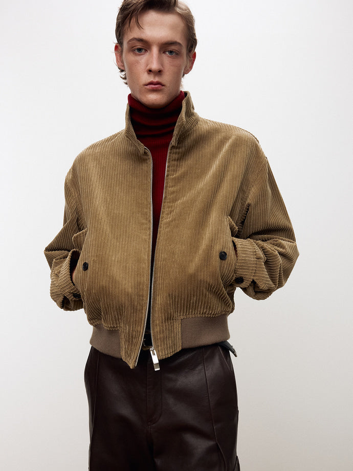 Tonywack - Italian Corduroy Harrington Jacket (Beige Khaki) product image 5 | TRAB K-Fashion Australia