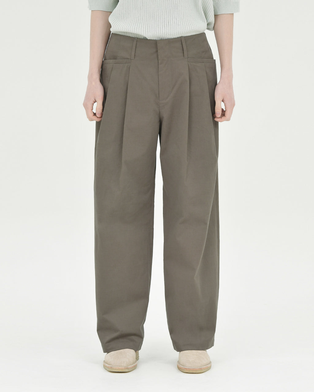 Brownyard - Structured Wide Pants (Brown) product image 1 | TRAB K-Fashion Australia