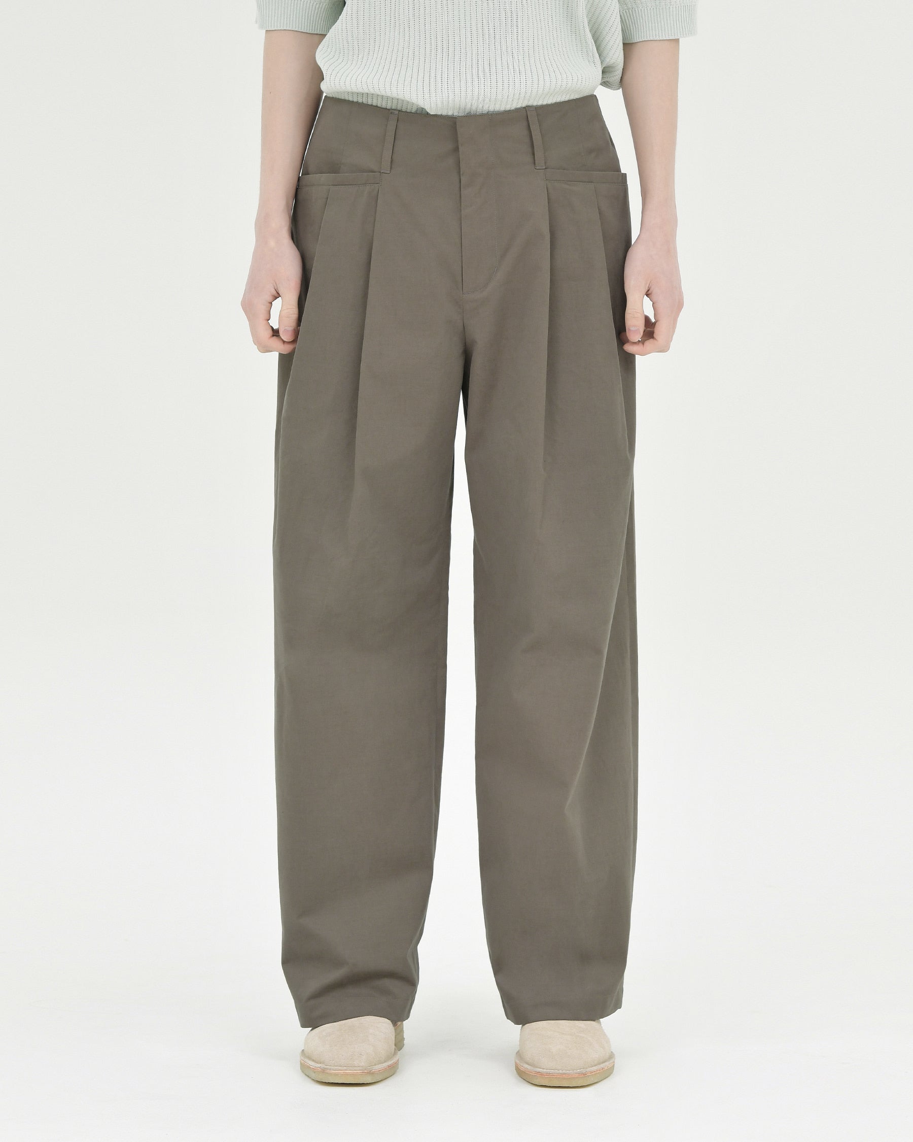 Brownyard - Structured Wide Pants (Brown) product image 1 | TRAB K-Fashion Australia
