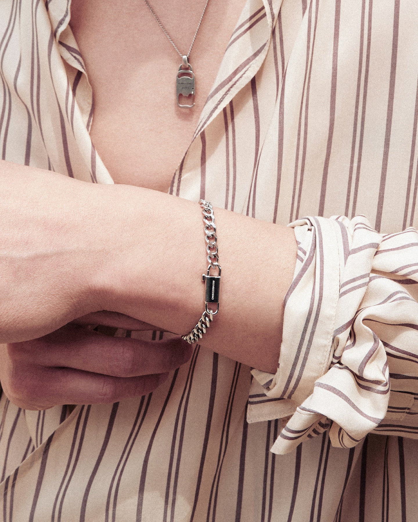 Numbering - Plate Clasp Chain Bracelet #5961 product image 1 | TRAB K-Fashion Australia
