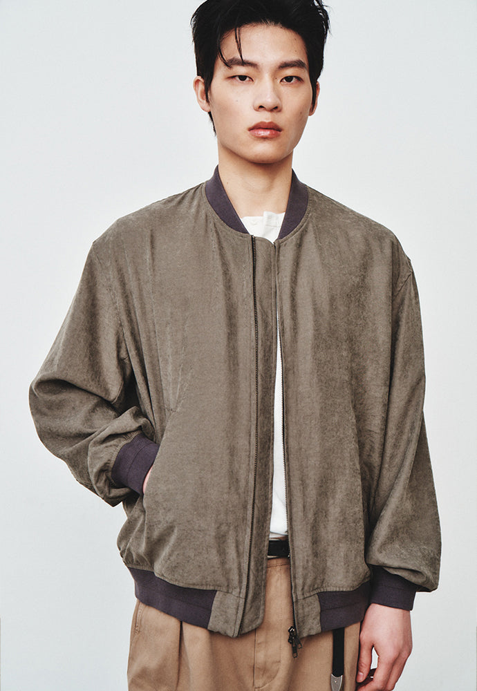 Art if acts - Vintage Cupra Blouson (Moss Grey) product image 6 | TRAB K-Fashion Australia