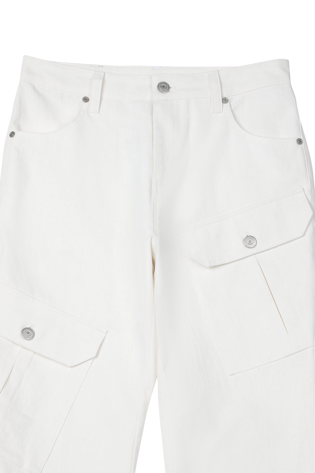 Deinet - Zipper Bootscut Cargo Pants (White) product image 11 | TRAB K-Fashion Australia