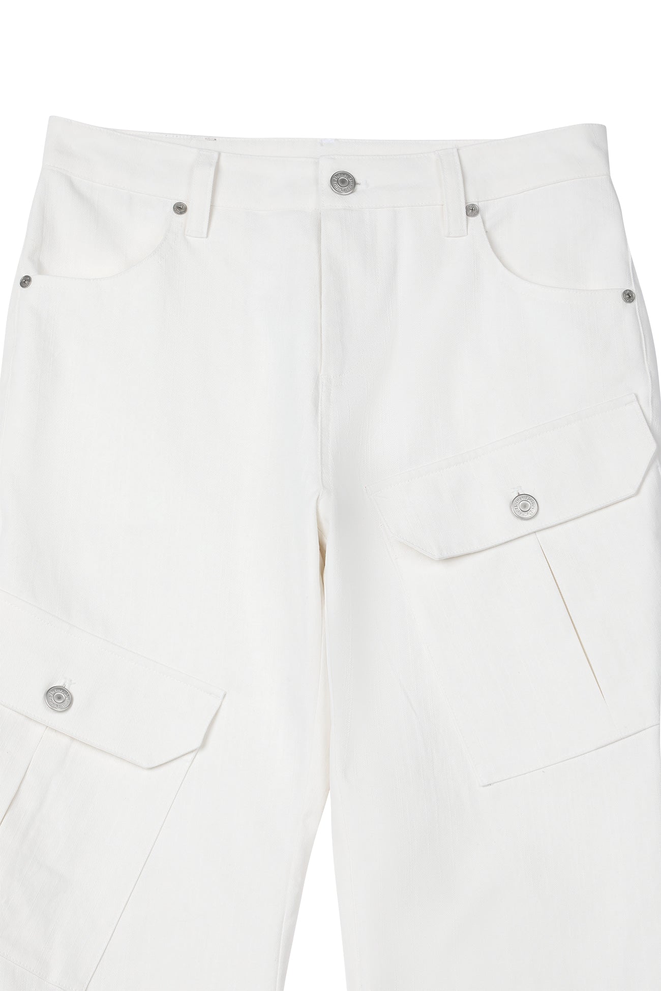 Deinet - Zipper Bootscut Cargo Pants (White) product image 11 | TRAB K-Fashion Australia