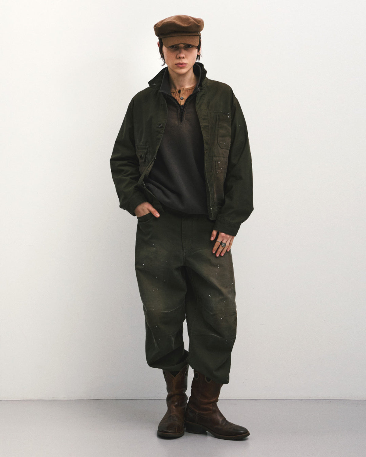 Eastlogue - Weekend Blues Jacket (Painting Olive) product image 4 | TRAB K-Fashion Australia