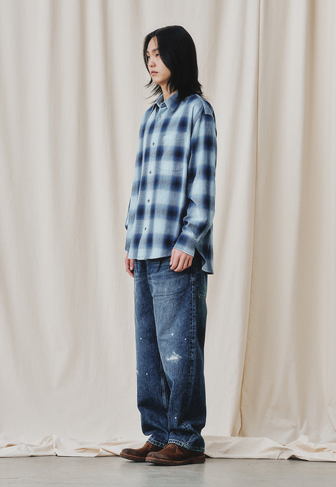 Art if acts - Marieta Ombre Check Shirts (Liberty Blue) product image 4 | TRAB K-Fashion Australia