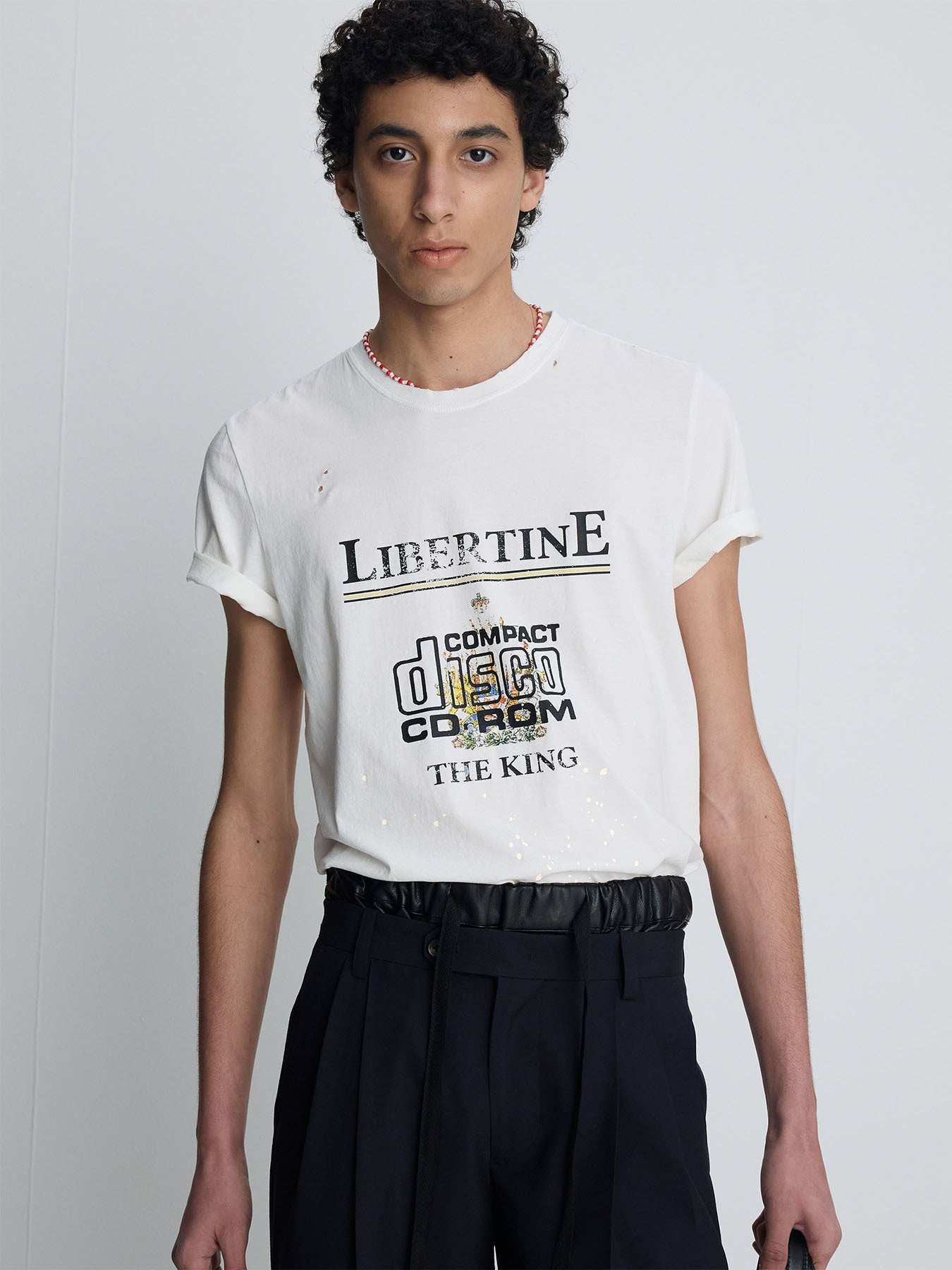 Tonywack - Distressed Libertine T-Shirt (White) product image 1 | TRAB K-Fashion Australia