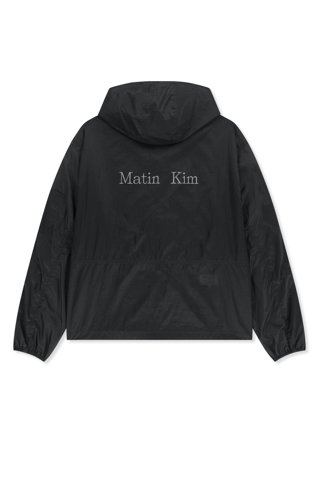 Matin Kim - Back Logo Hoody Windbreaker (Charcoal) product image 2 | TRAB K-Fashion Australia