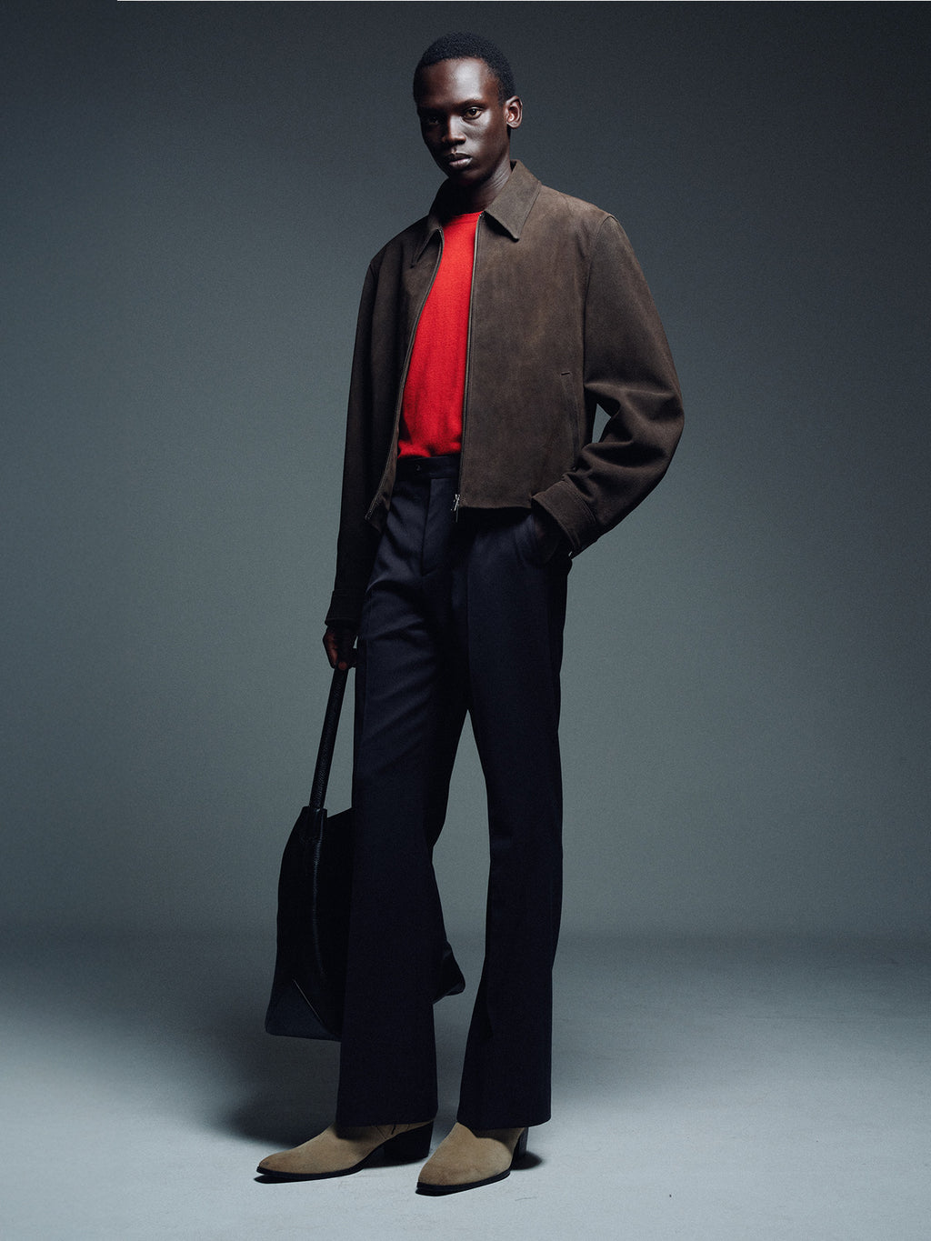 Tonywack - Super Fine Merino Wool Crew-Neck Knit (Red) product image 7 | TRAB K-Fashion Australia