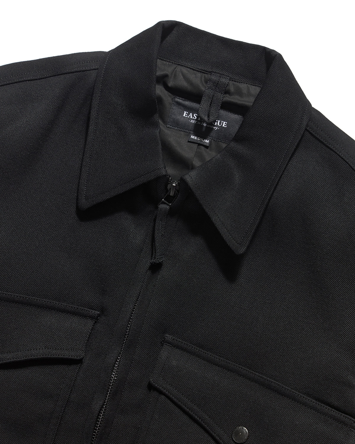 Eastlogue - Pilot Pleats Blouson Jacket (Black Twill) product image 7 | TRAB K-Fashion Australia