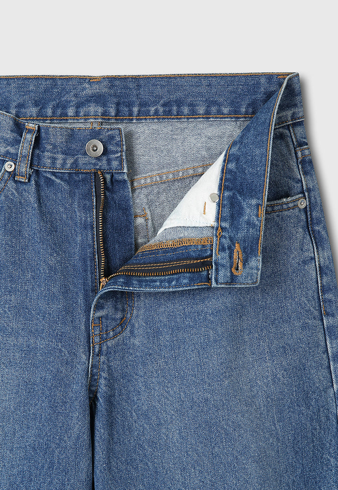 Tonywack - Straight-Leg Distressed Denim Jeans (Mid Blue) product image 10 | TRAB K-Fashion Australia