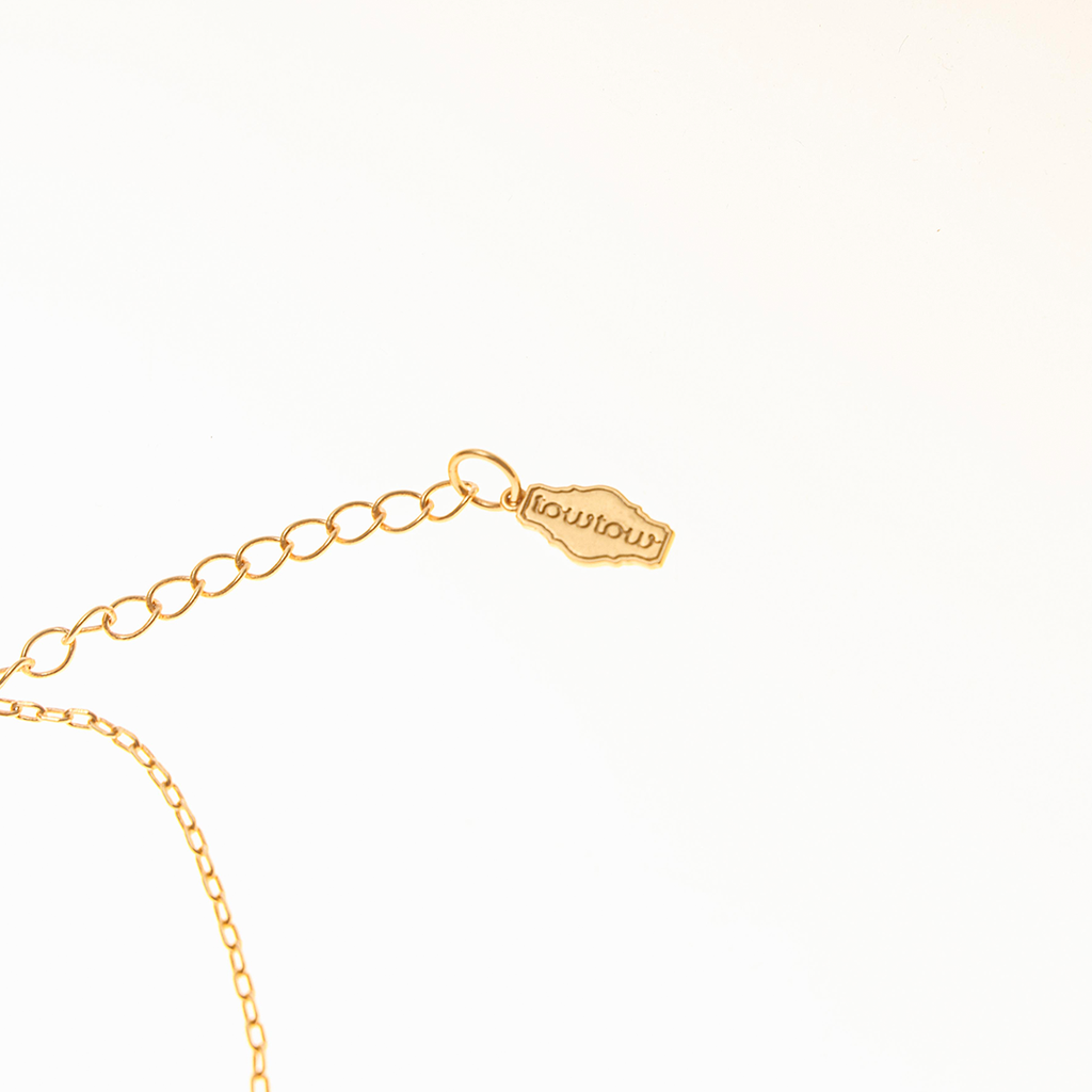 Towtow Archive - Heart Crochet Pendant Necklace (Gold) product image 3 | TRAB K-Fashion Australia