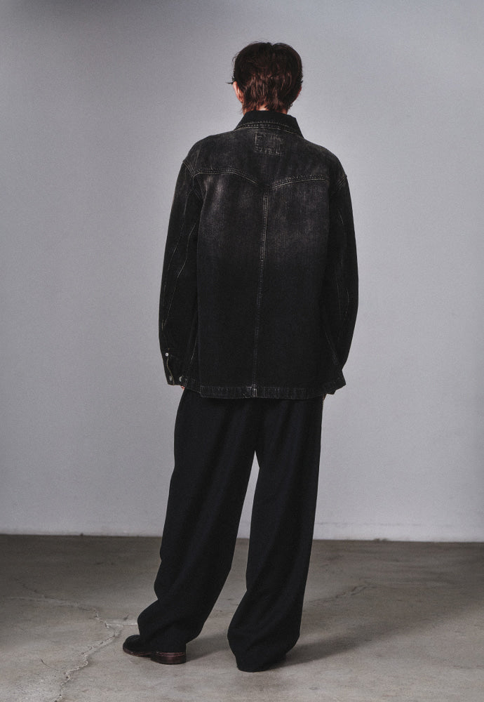 Art if acts - Denim Western Coverall Jacket (Used Black) product image 3 | TRAB K-Fashion Australia