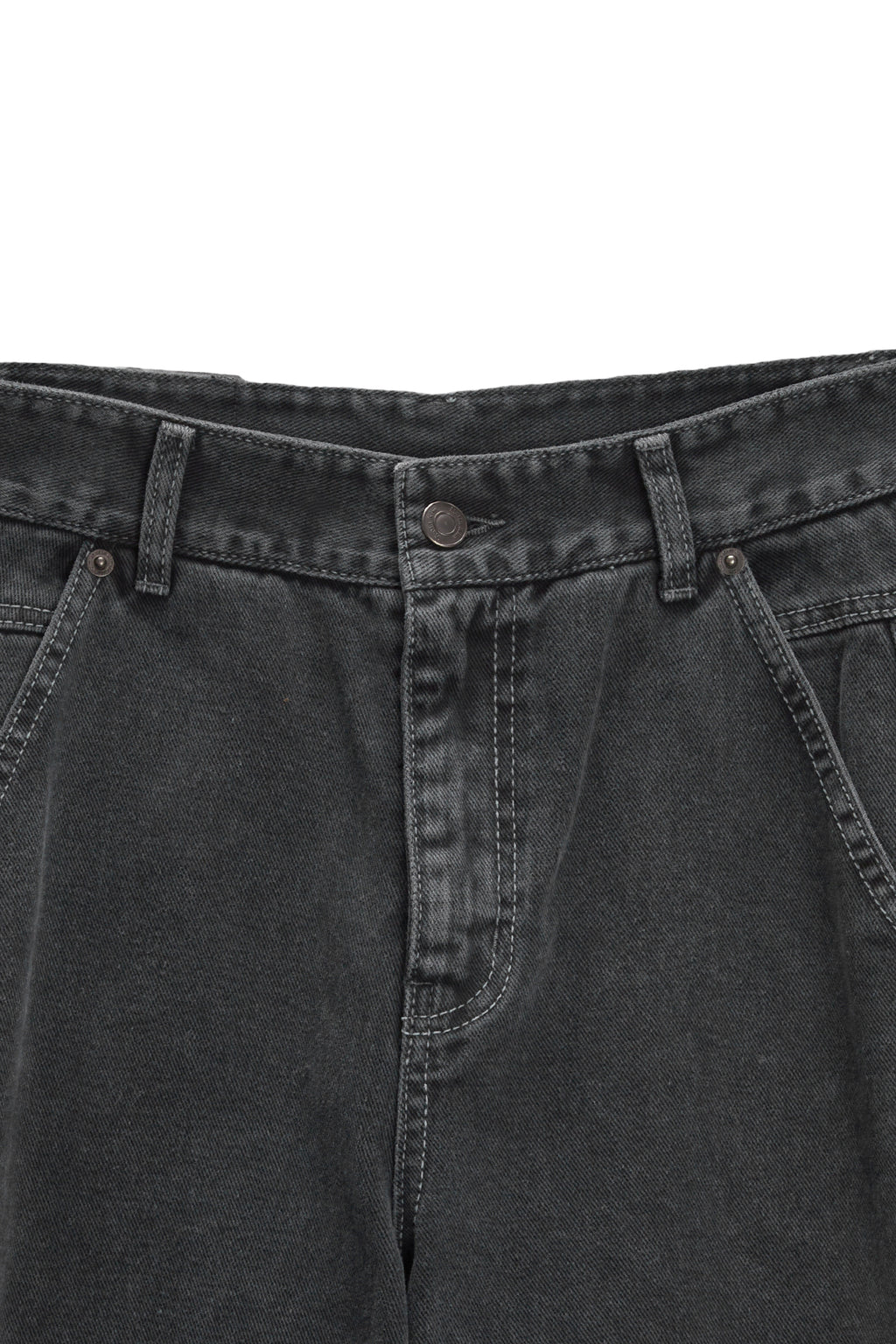Matin Kim - Side Point Color Denim Pants (Charcoal) product image 3 | TRAB K-Fashion Australia