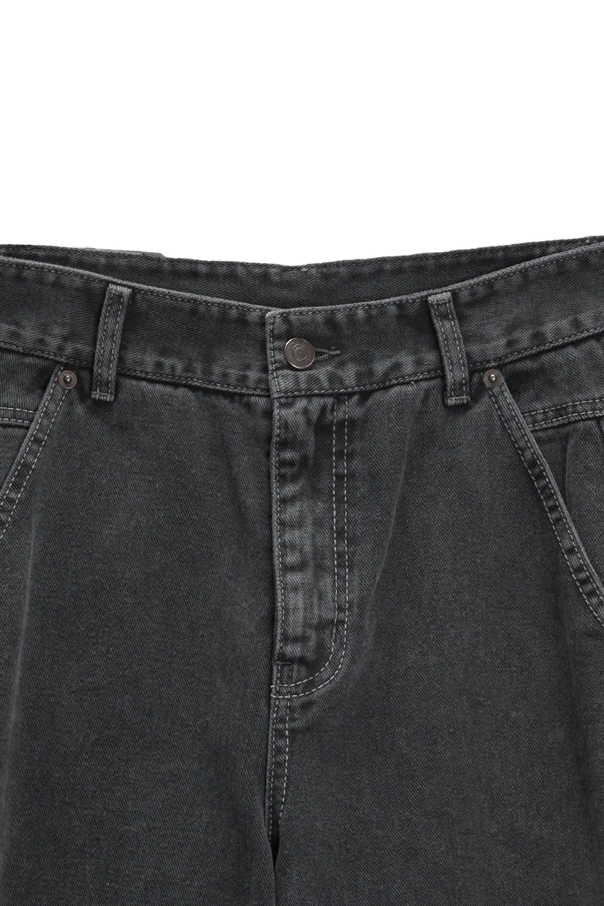 Matin Kim - Side Point Color Denim Pants (Charcoal) product image 3 | TRAB K-Fashion Australia