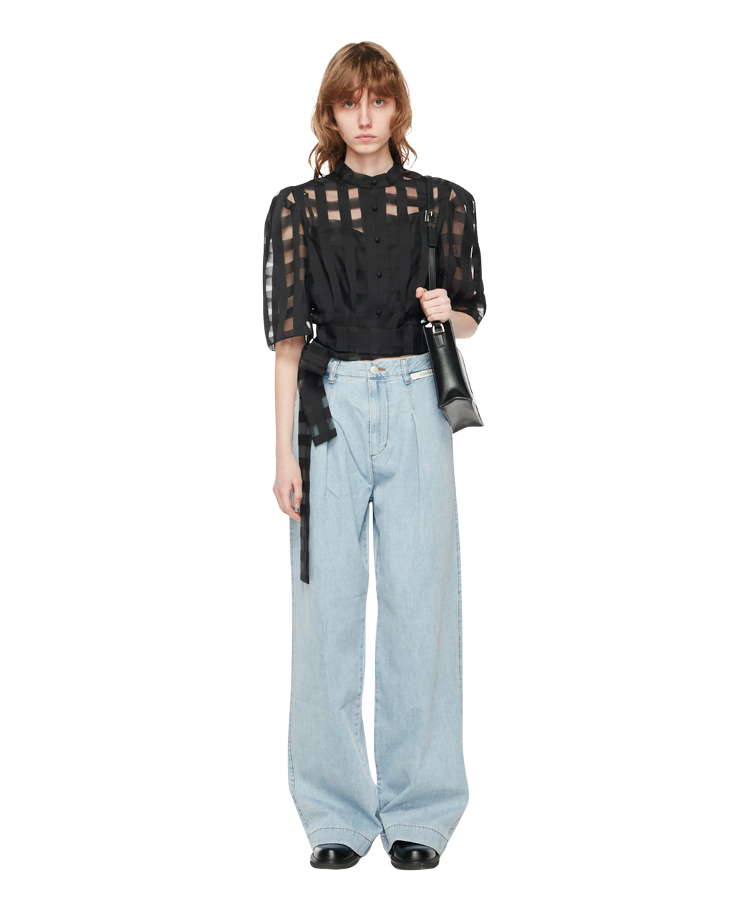 Kimhe Kim - Summer Pleated Wide Jeans (Sky Blue) product image 1 | TRAB K-Fashion Australia