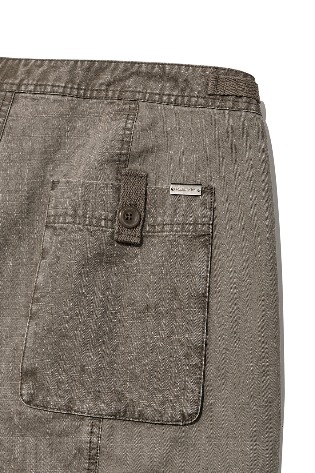 Matin Kim - Patch Point Washed Cotton Pants (Brown) product image 7 | TRAB K-Fashion Australia